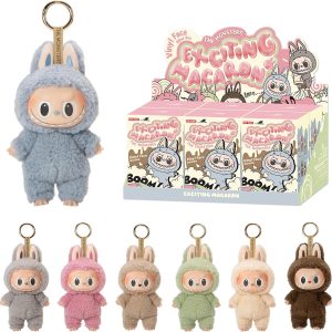 Original POP MART Labubu Exciting Macaron V1 and V2 SERIES Mystery Box POPMART Vinyl Plush Blind Box Action Figure Toy