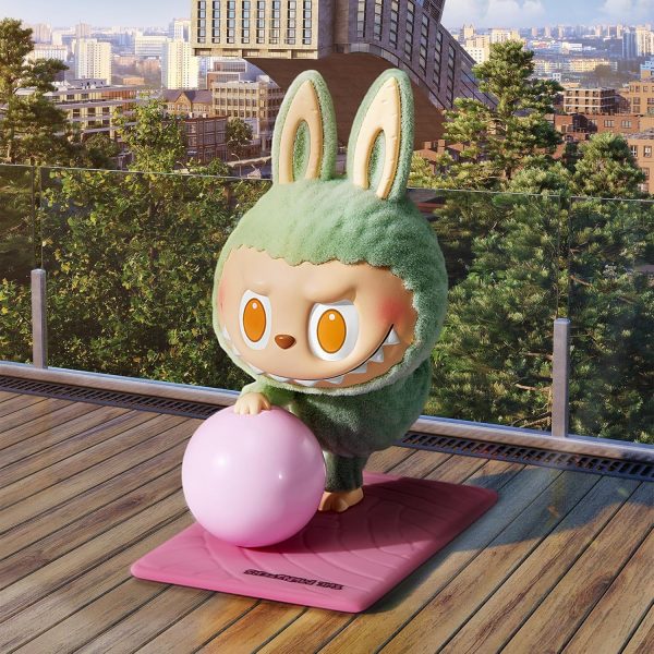 POP MART Official Store Original Labubu Lazy Yoga Series Mystery Blind Box the MONSTERS Labubus Macaron Popmart Plush Dolls Toy - Image 2